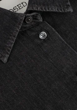 antraciet closed blouses cape shirt