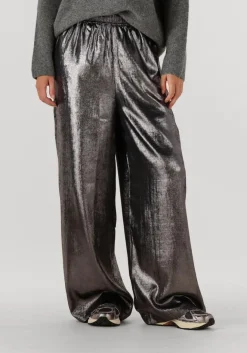 antraciet knit-ted wijde broek metally