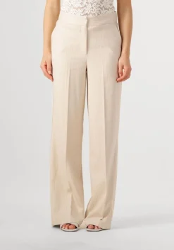 beige aaiko pantalon sonja stripe vis 526