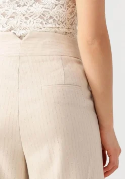 beige aaiko pantalon sonja stripe vis 526