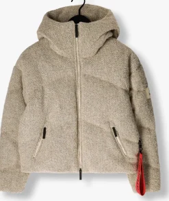 beige after label gewatteerde jas sarajevol