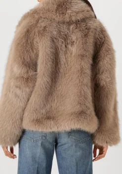 beige alter ego faux fur jas novi