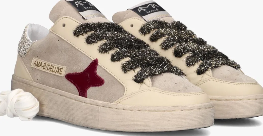 beige ama brand deluxe lage sneakers slam