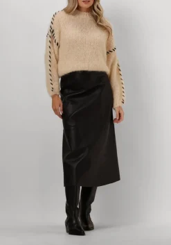 beige american dreams trui catio mohair stitch pullover