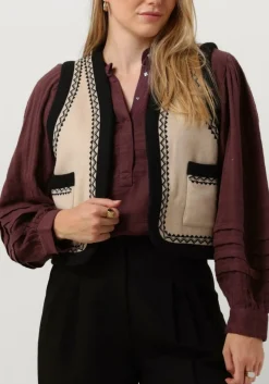 beige antik batik gilet wilma gilet