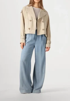 beige beaumont trenchcoats gracy short trench