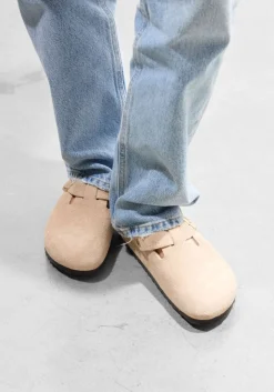 beige birkenstock instappers boston bs