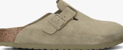 beige birkenstock instappers boston heren