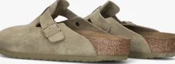 beige birkenstock instappers boston heren