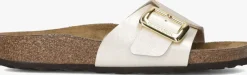beige birkenstock slippers catalina cushion buckle