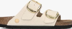beige birkenstock slippers arizona big buckle dames