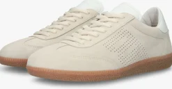 beige blackstone lage sneakers lime wren perf woman