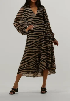 beige bruuns bazaar midi jurk phlox nora dress