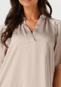 beige bruuns bazaar mini jurk wendis dress