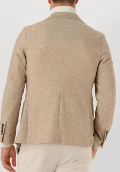 beige circolo colberts fleece blazer