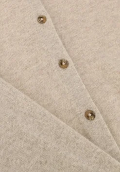 beige closed trui cardigan with collar