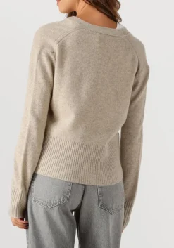 beige closed trui v neck cardigan