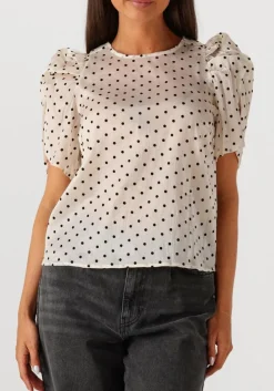 beige co'couture blouses dilan dot blouse