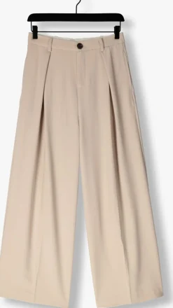 beige co'couture pantalon nancy pleat pants