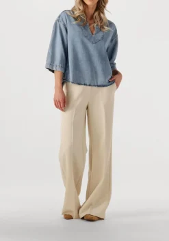 beige co'couture pantalon new volacc wide long pant