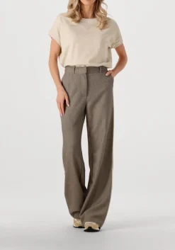 beige co'couture pantalon nanacc piping wide ll pant