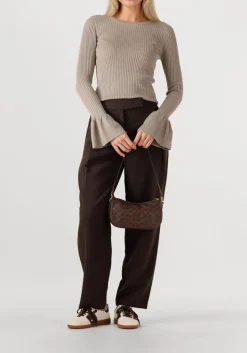 beige co'couture top balin wide cuff knit