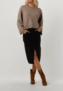 beige co'couture trui maja crop o knit