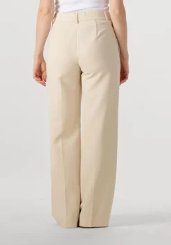 beige co'couture wijde broek vola long wide pant