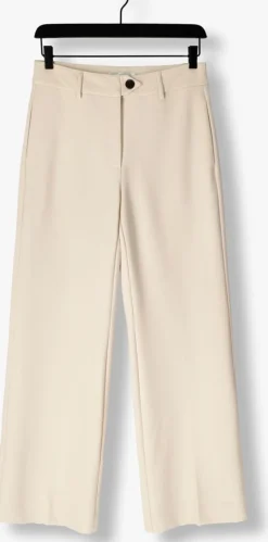 beige co'couture wijde broek vola long wide pant