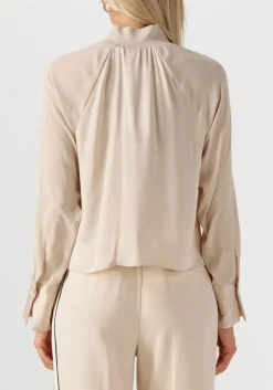 beige dante6 blouses estela silk mixed top