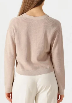 beige dante6 vest jeny rib knit cardigan