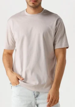 beige desoto luxury t-shirt luxury two ply t-shirt 1/2