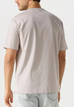 beige desoto luxury t-shirt luxury two ply t-shirt 1/2