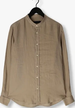 beige drykorn casual overhemd tarok