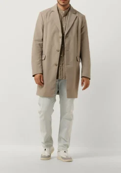 beige drykorn casual overhemd tarok