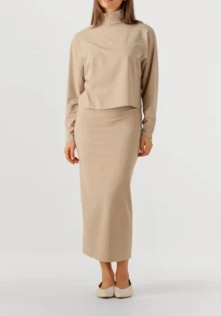 beige drykorn maxirok vonica