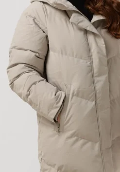 beige elvine gewatteerde jas naemi