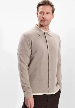 beige filling pieces trui knit dress shirt