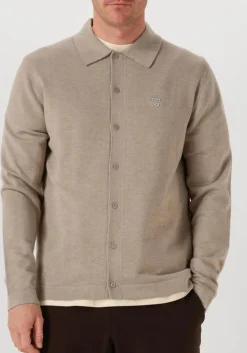 beige filling pieces trui knit dress shirt