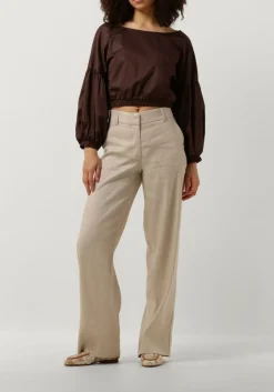 beige fiveunits wijde broek dena