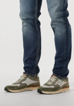 beige floris van bommel lage sneakers sfm-10153 de runner