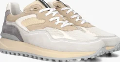 beige floris van bommel lage sneakers sfm-10159 noppi