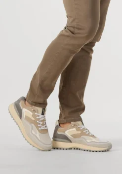 beige floris van bommel lage sneakers sfm-10159 noppi