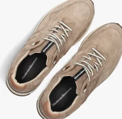 beige floris van bommel lage sneakers sfm-10238 de gripper
