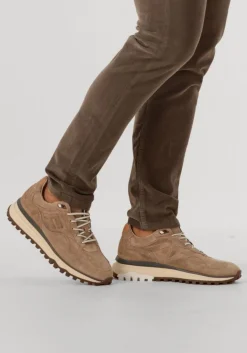 beige floris van bommel lage sneakers sfm-10238 de gripper