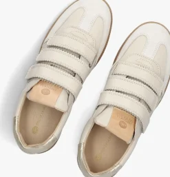 beige fred de la bretoniere lage sneakers pearl valencia leather