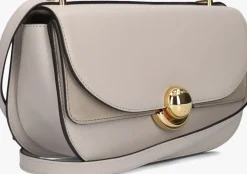 beige furla schoudertas sfera s shoulder bag