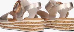 beige gabor platte sandalen 550.2