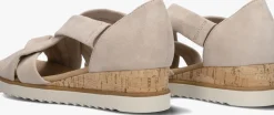 beige gabor sandalen met hak 782