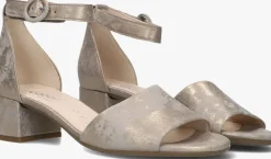 beige gabor sandalen met hak 902